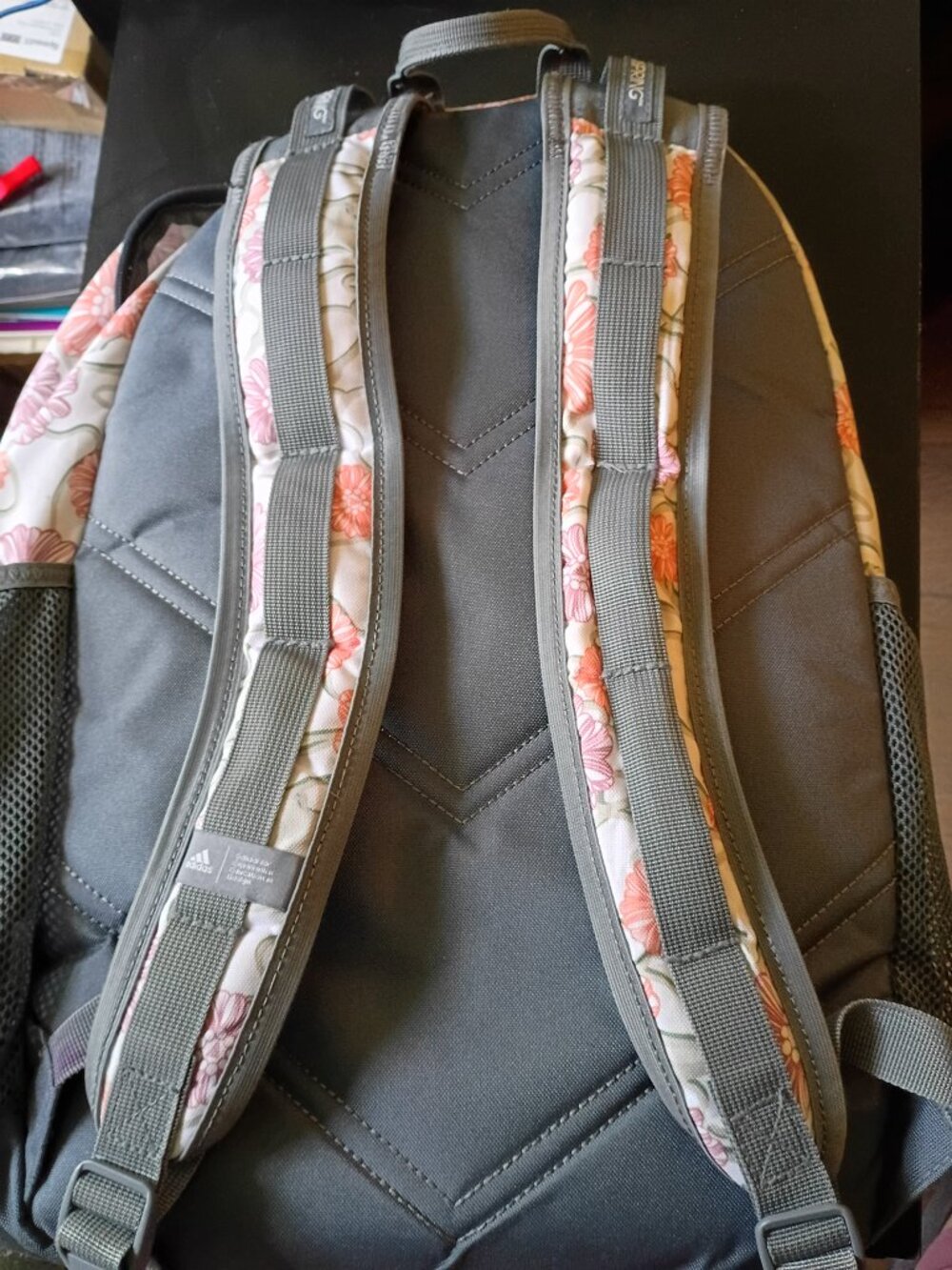 adidas Excel 6 Backpack Seed Camo Floral White / Wonder Clay / Onix Grey - Picture 7 of 15